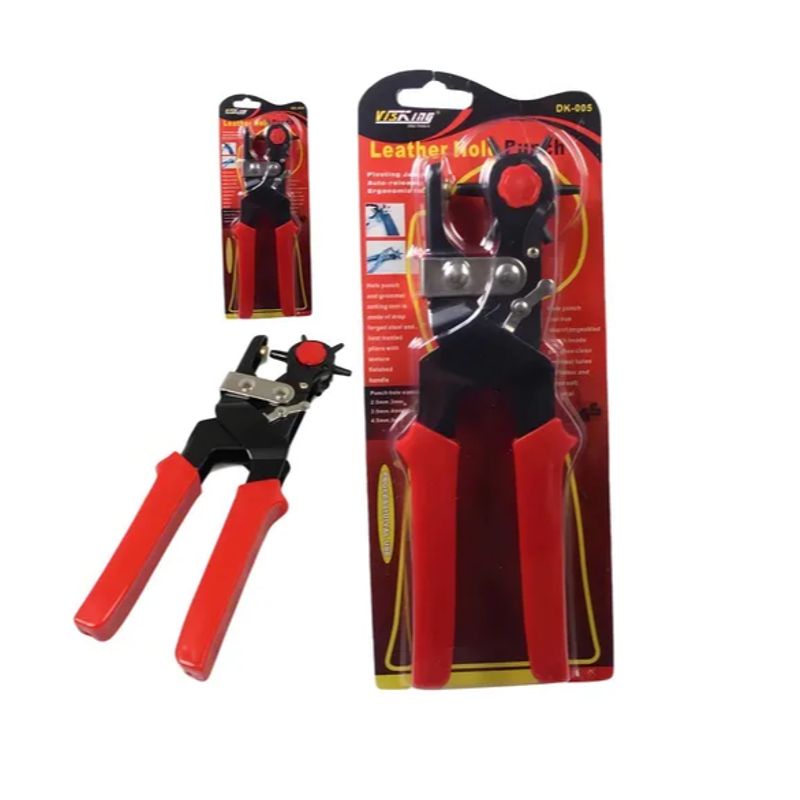 GENERICO - Alicate Perforador Cuero Cinturón Cartera Plástico Pro