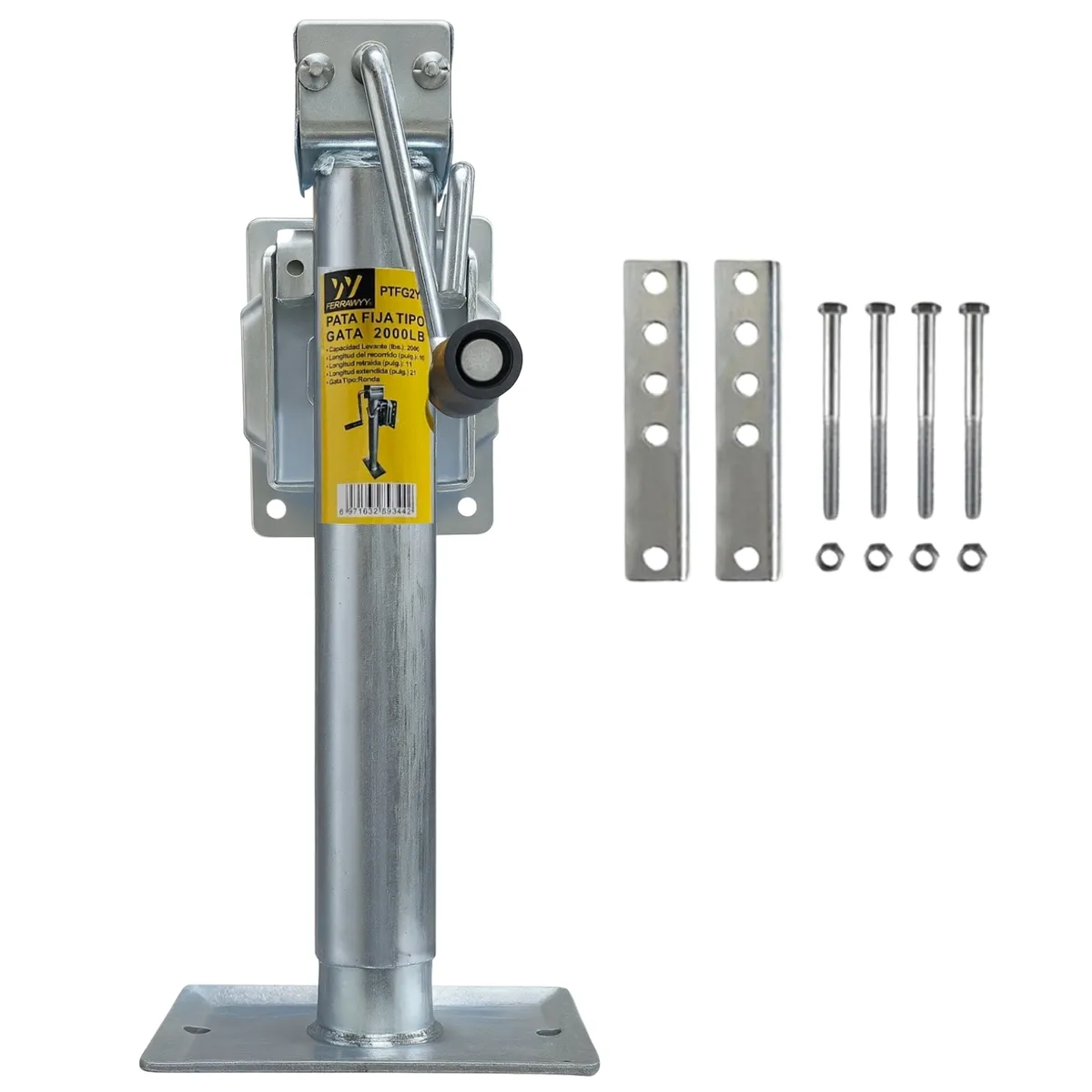 GRUPO UYUSA UYUSTOOLS - Pata Carro de Arrastre Abatible 2000 Libras Ferrawyy