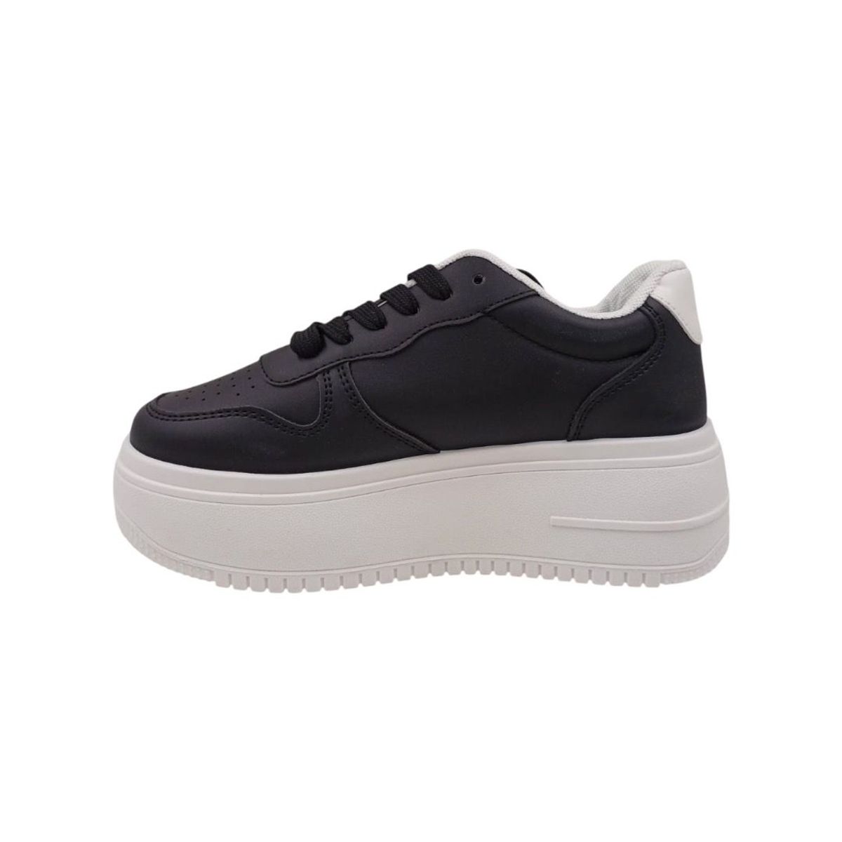 HERIEL - Zapatilla Negra Plataforma Mujer