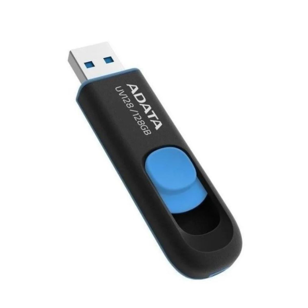 ADATA - Pendrive Adata UV128 128gb 3.2 Gen 1 Retráctil Negro/Azul