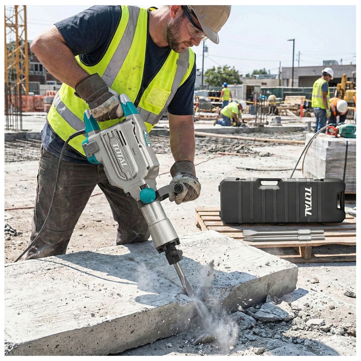 TOTAL - Demoledor 1700 W Con Dos Cinceles Total