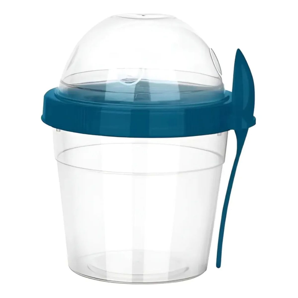 TITIZ - Vaso Para Yogurt Cereales Y Frutas Titiz + Cuchara- Azul