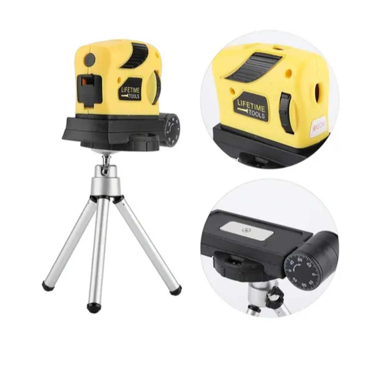 GENERICO - Mini Nivel Láser 3d NO Autonivelante Con Trípode Multifuncional