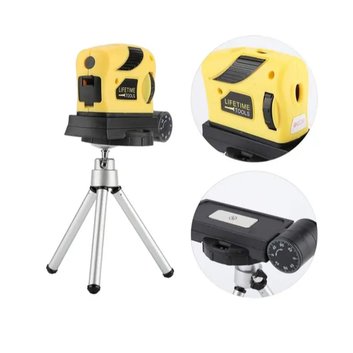GENERICO - Mini Nivel Láser 3d NO Autonivelante Con Trípode Multifuncional
