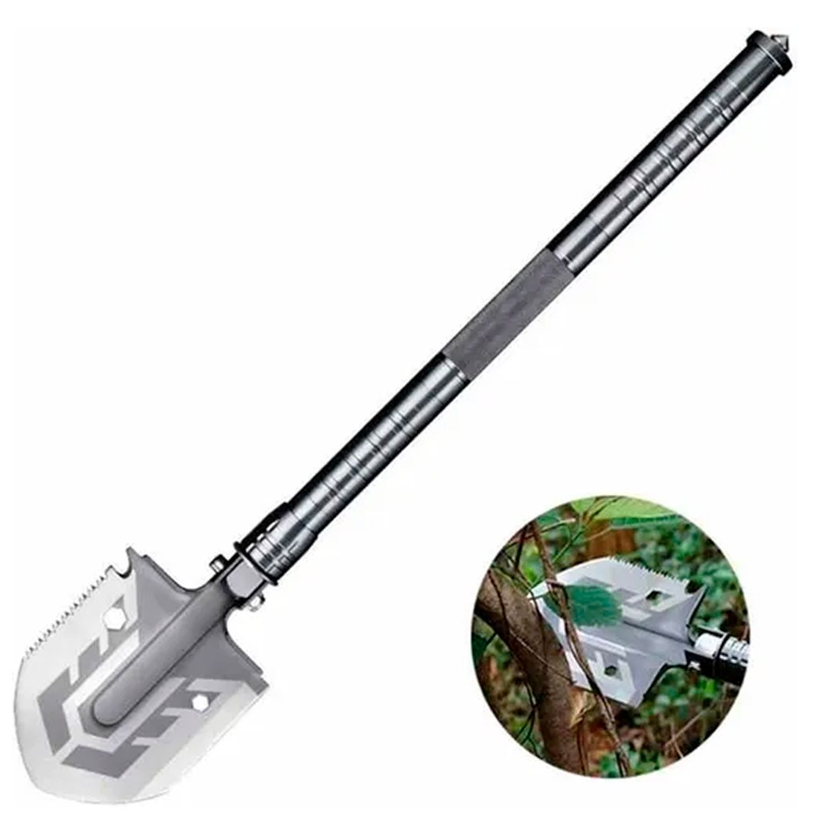 OFERTABKN - Pala Plegable Multifuncional Camping Táctica Supervivencia