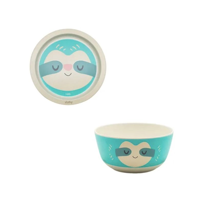 ATLAS - Pack Plato + Bowl Para Bebe Celeste