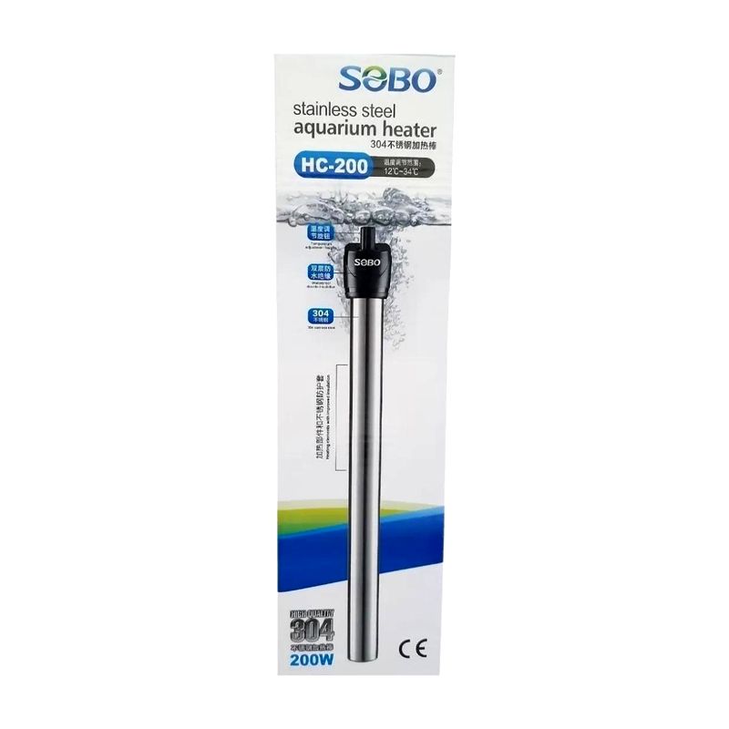 GENERICO - Calefactor de Acero Sobo 200w Acuarios Tortugueros.