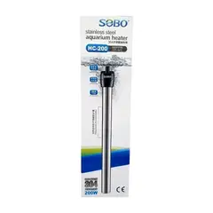 GENERICO - Calefactor de Acero Sobo 200w Acuarios Tortugueros.