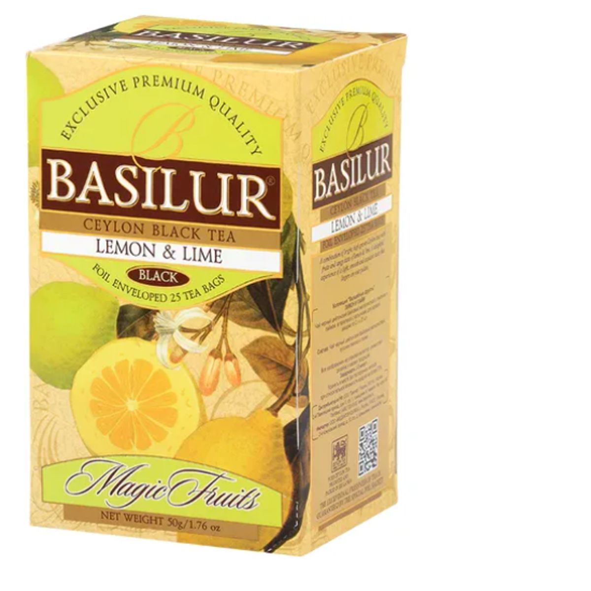 BASILUR - Te Basilur Te Negro Con Limon Lima 25s Magic Fruit Black Tea