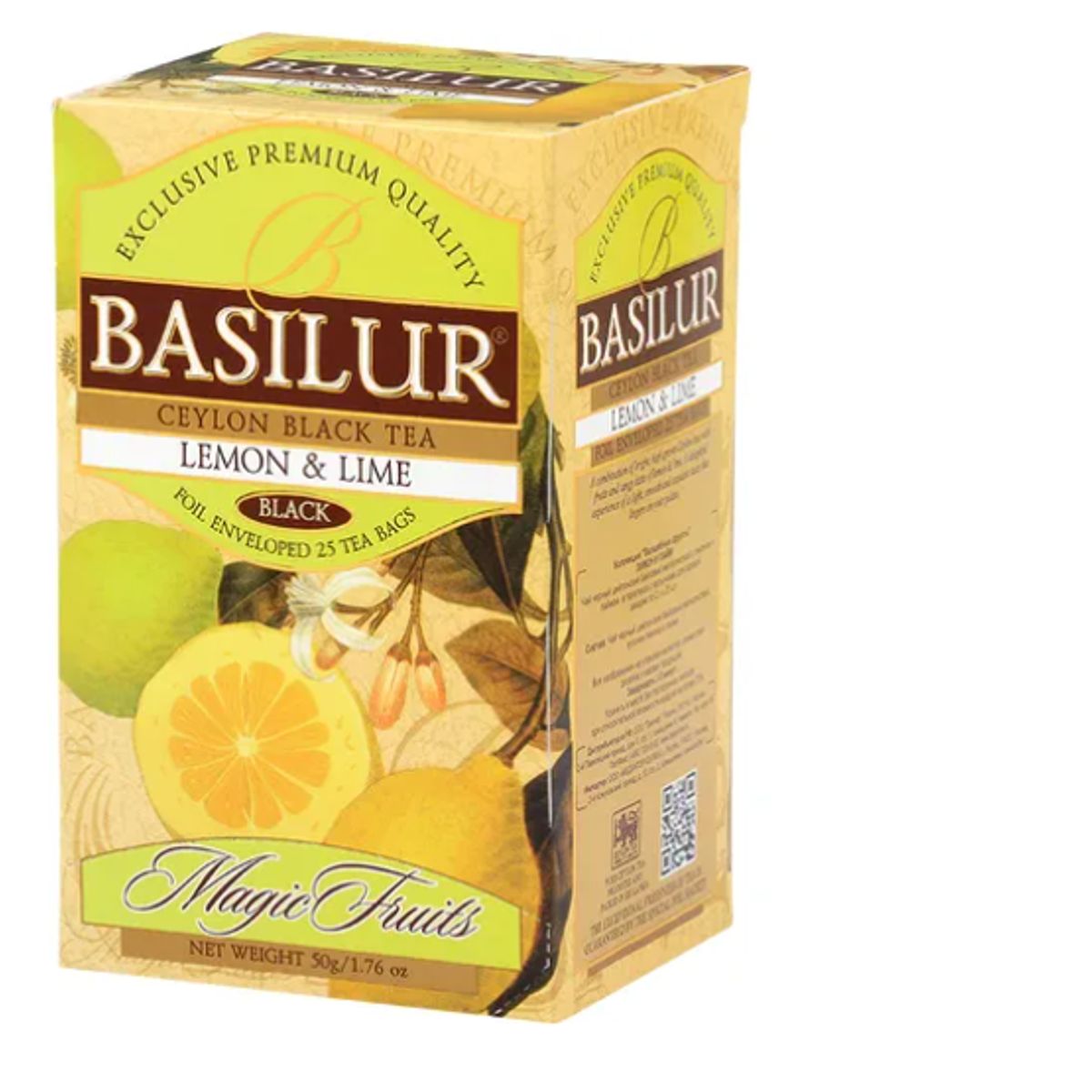 BASILUR - Te Basilur Te Negro Con Limon Lima 25s Magic Fruit Black Tea