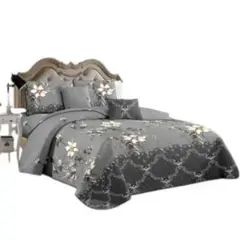 ANGELES DEL HOGAR - CUBRECAMA QUILT DE VERANO MAS JUEGO DE SABANAS 2 PLAZAS