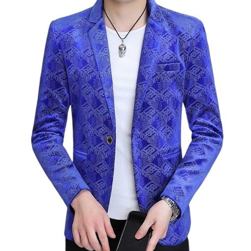 XPRESS RECHARGE - Blazer con estampado de lujo para hombre