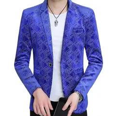 XPRESS RECHARGE - Blazer con estampado de lujo para hombre