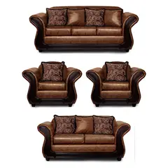 ADONIS LEUDH - Living 3+2+1+1 Palermo Envejecido Extra Grande Terracota Con Pelitos