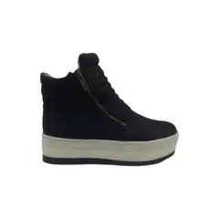 HERIEL - Zapatilla Negra Caña Mujer