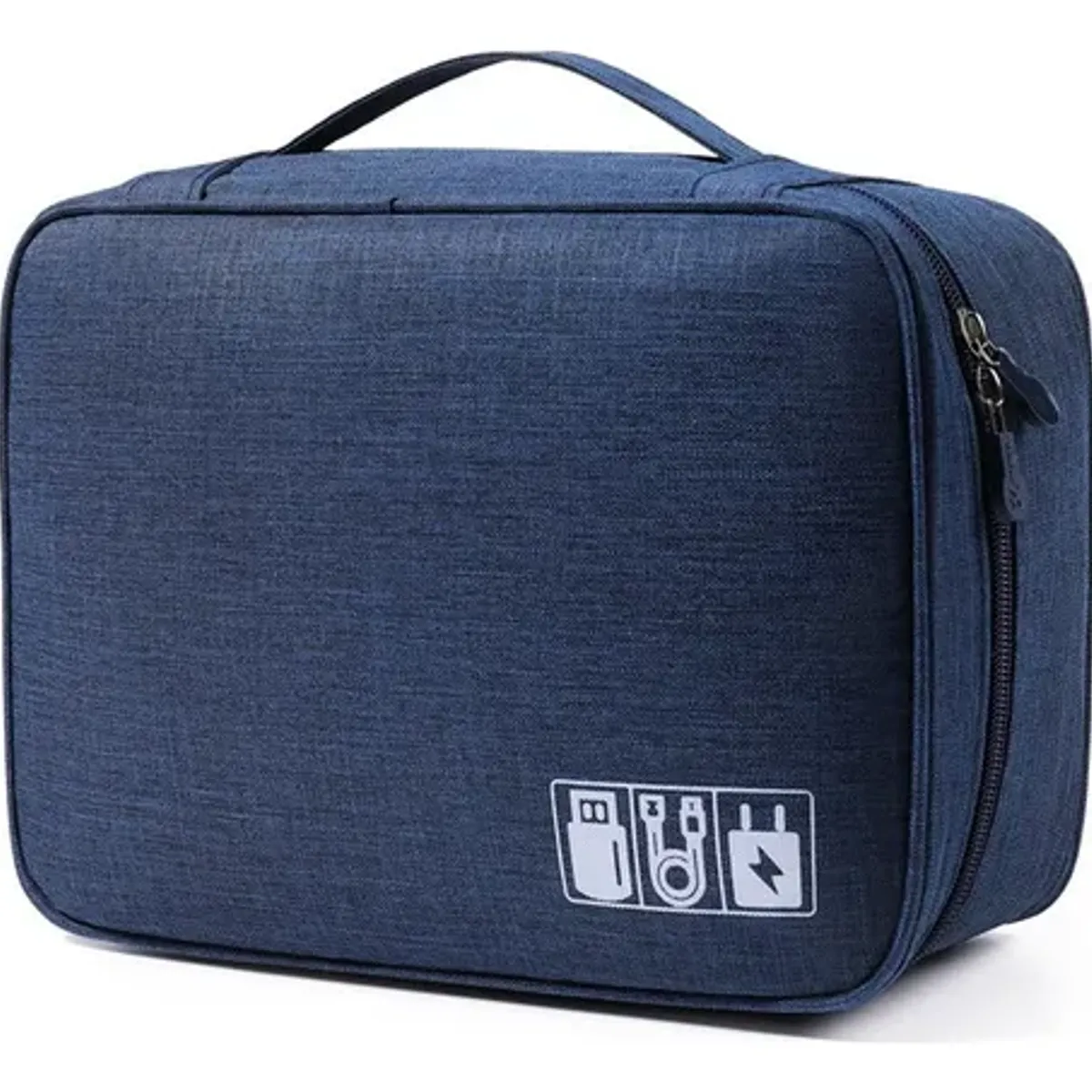 OFERTABKN - Bolso Organizador De Cables Y Accesorios Usb Viajero Azul