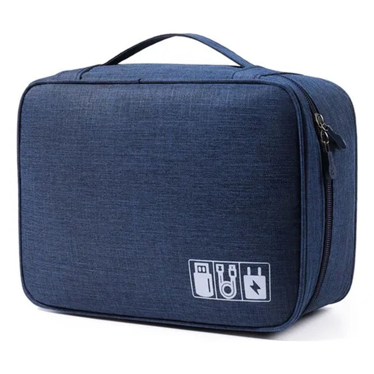 OFERTABKN - Bolso Organizador De Cables Y Accesorios Usb Viajero Azul