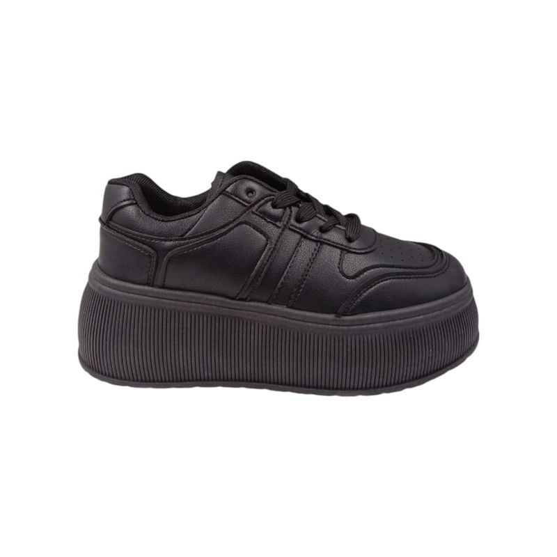 HERIEL - Zapatilla Negra Plataforma Mujer