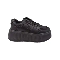 HERIEL - Zapatilla Negra Plataforma Mujer