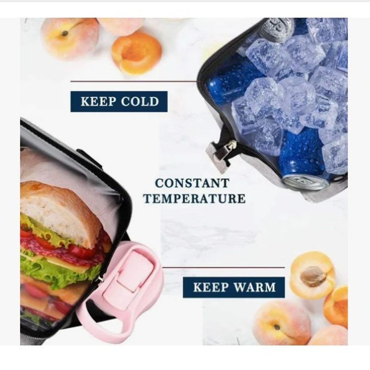 OFERTABKN - Lonchera Bolsa Térmica De Almuerzo Portátil Gran Capacidad