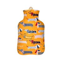 Guatero Thermicachile 1Lt Dibujo Salchichas Fondo Mostaza