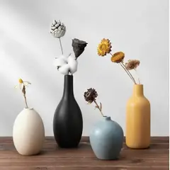 ATLAS - Set4 Florero Jarrón Decorativo Hogar Minimalista