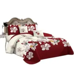 ANGELES DEL HOGAR - CUBRECAMA QUILT DE VERANO MAS JUEGO DE SABANAS KING