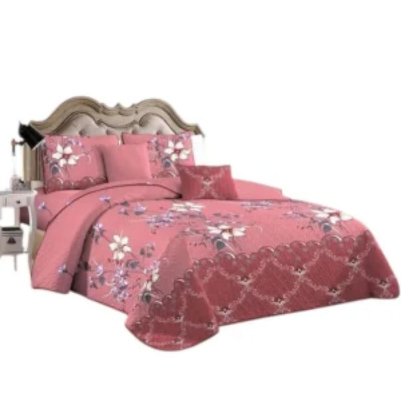 ANGELES DEL HOGAR - CUBRECAMA QUILT DE VERANO MAS JUEGO DE SABANAS KING