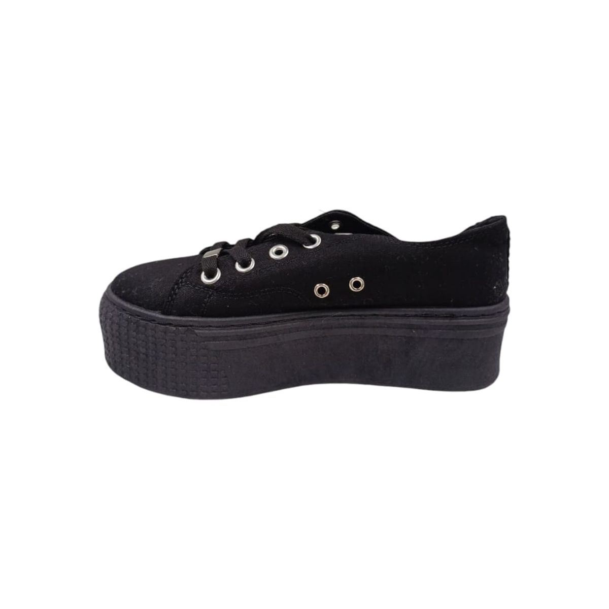 HERIEL - Zapatilla Negra Plataforma Mujer
