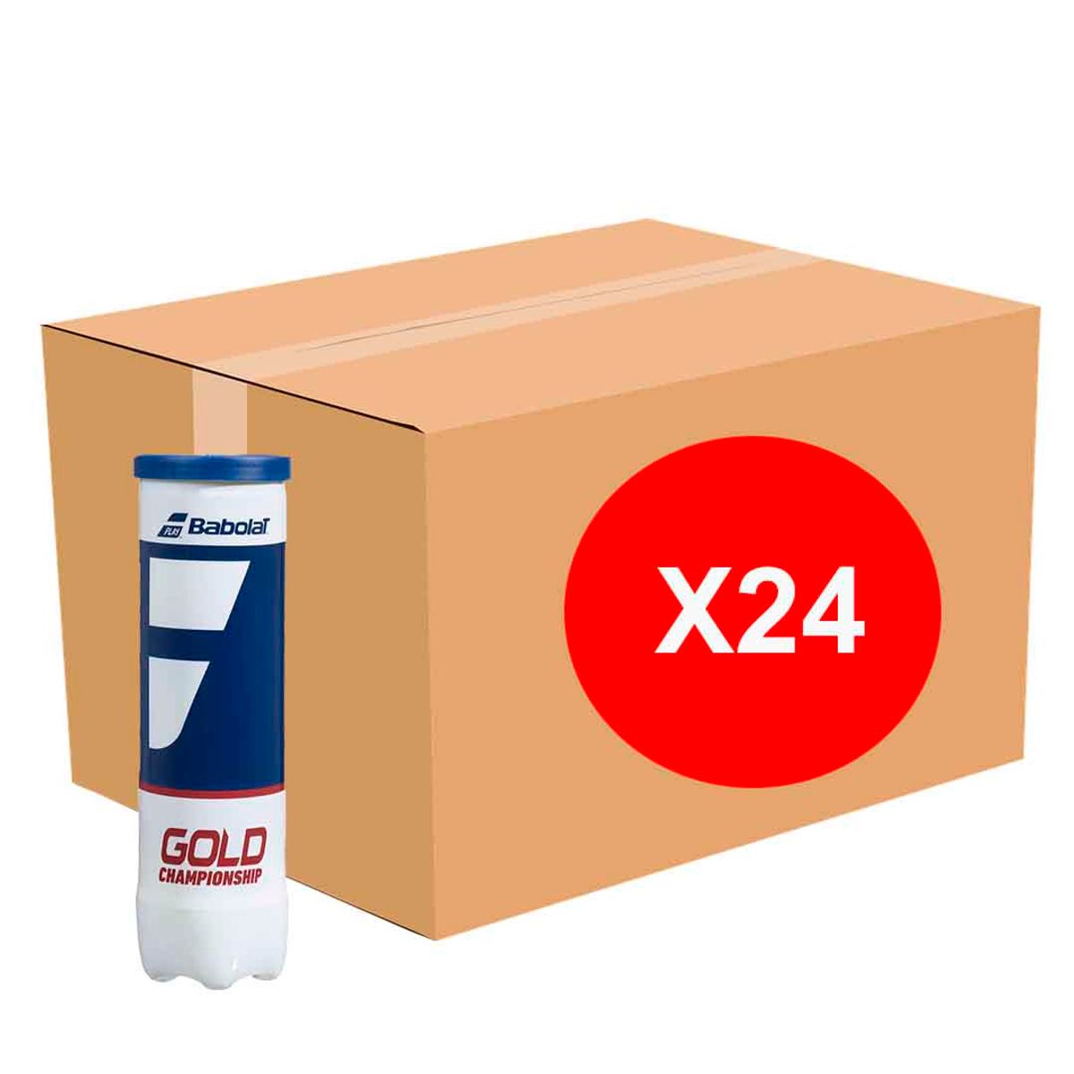 BABOLAT - Caja de Pelotas Tenis Babolat Gold Champ X3 - 24 Tarros