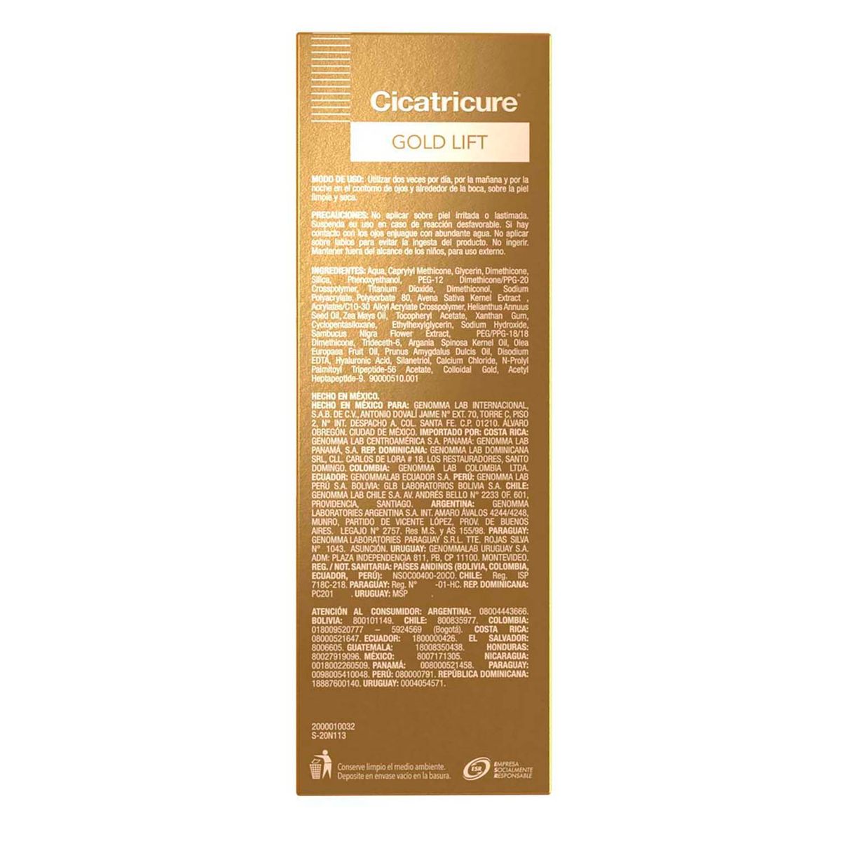 CICATRICURE - GOLD LIFT CONTORNO DUO 15 GR