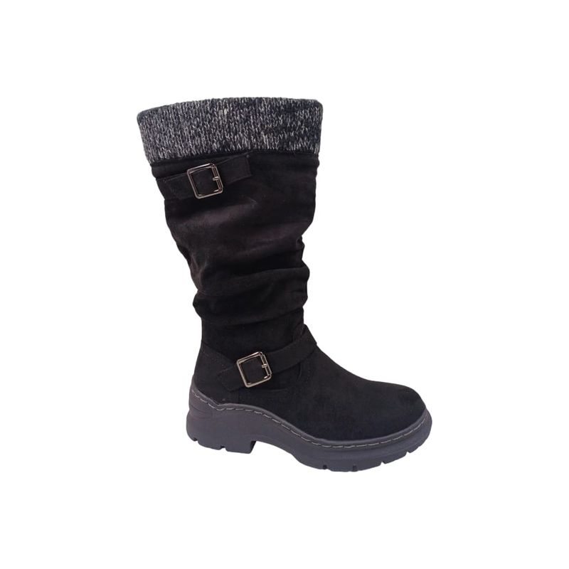 HERIEL - Bota Negra Chiporro Mujer.