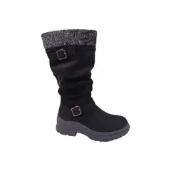 HERIEL - Bota Negra Chiporro Mujer.