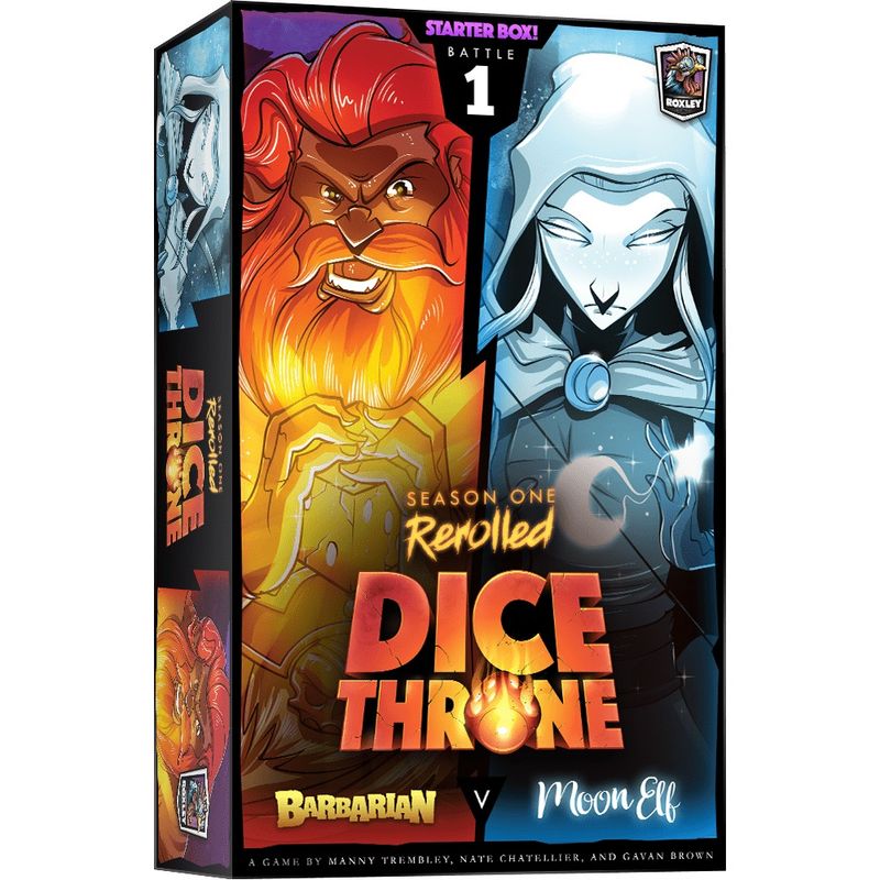 ASMODEE - Dice Throne Bárbaro vs Elfa Lunar
