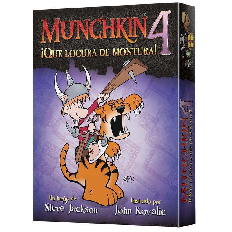 ASMODEE - Munchkin 4: ¡Qué Locura de Montura!