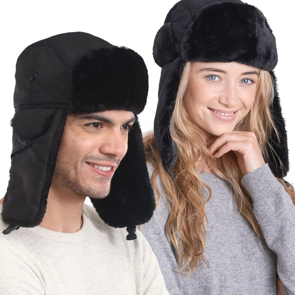 EKOL TACTICA MILITAR - Gorro Ruso Unisex Cálido De Lona Invierno Modo Aviador