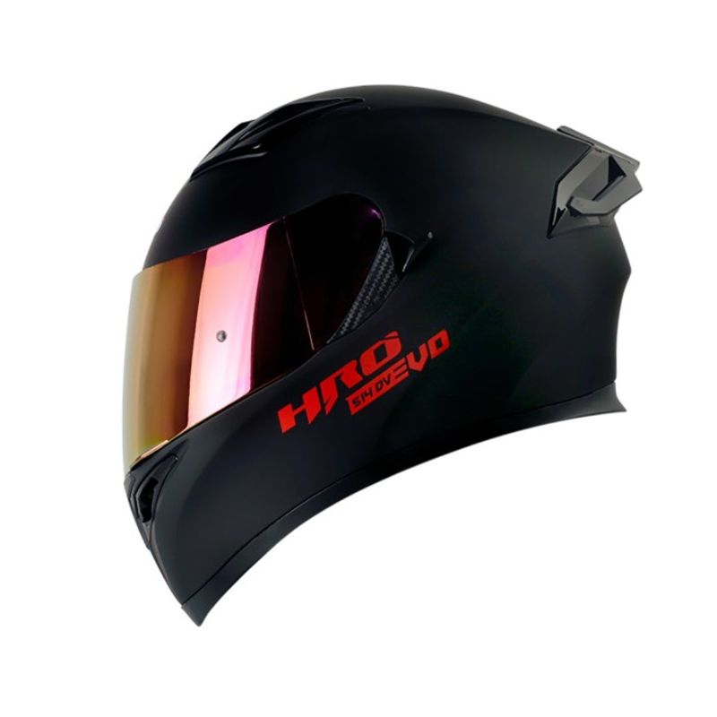 HRO - Casco Moto Hro 514dv Solid Negro rj integral TALLA  XL