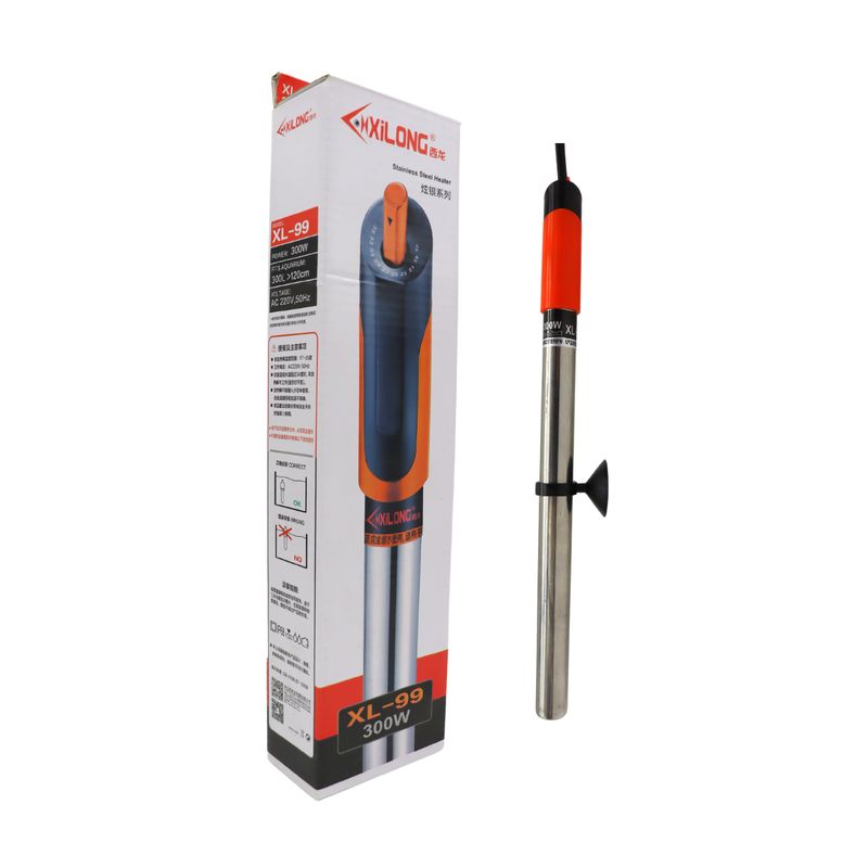 GENERICO - Calefactor de Acero Xilong 300W Para Tortugueros y Acuarios.