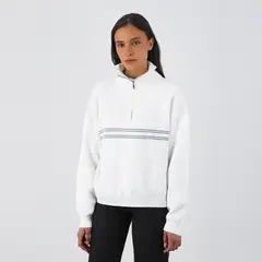 RAINDOOR - Sweater Cuello Alto Lineas Blanco Mujer Raindoor.