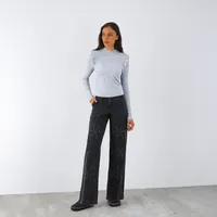 Polera Manga Larga Vuelos Broderie Mujer