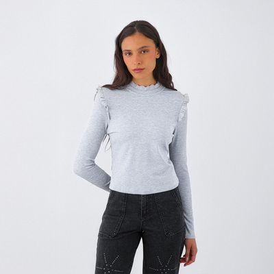 Imagen 2 del producto Polera Manga Larga Vuelos Broderie Mujer