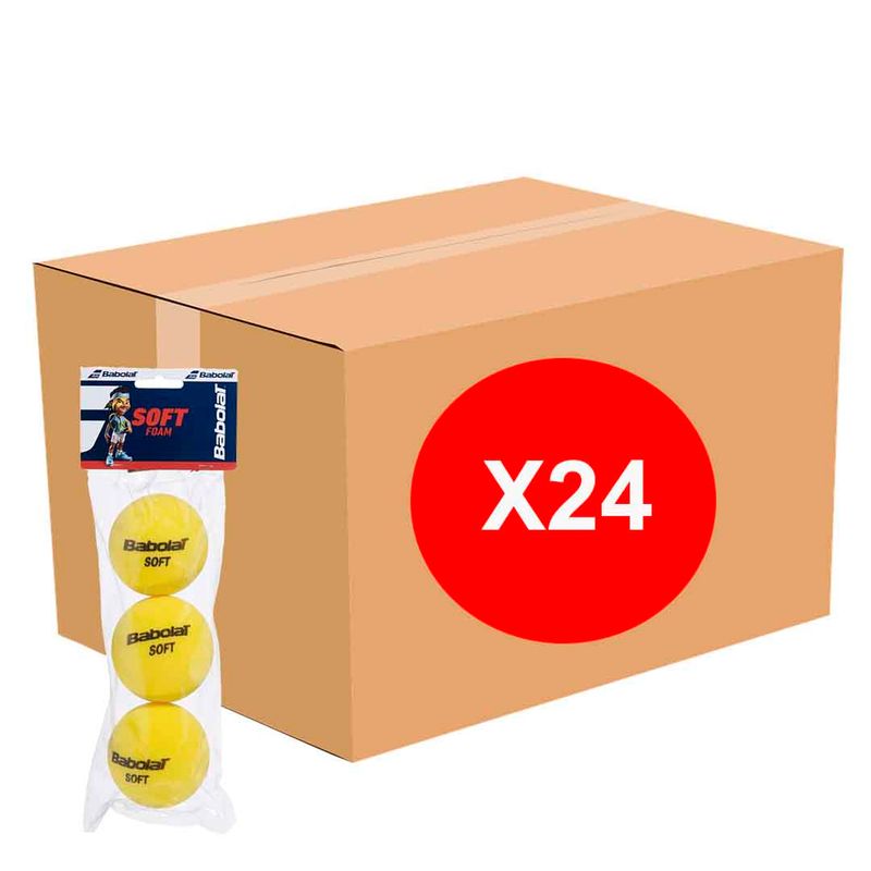 BABOLAT - Caja de Pelotas Tenis Babolat Soft Foam  X3 - 24 Set
