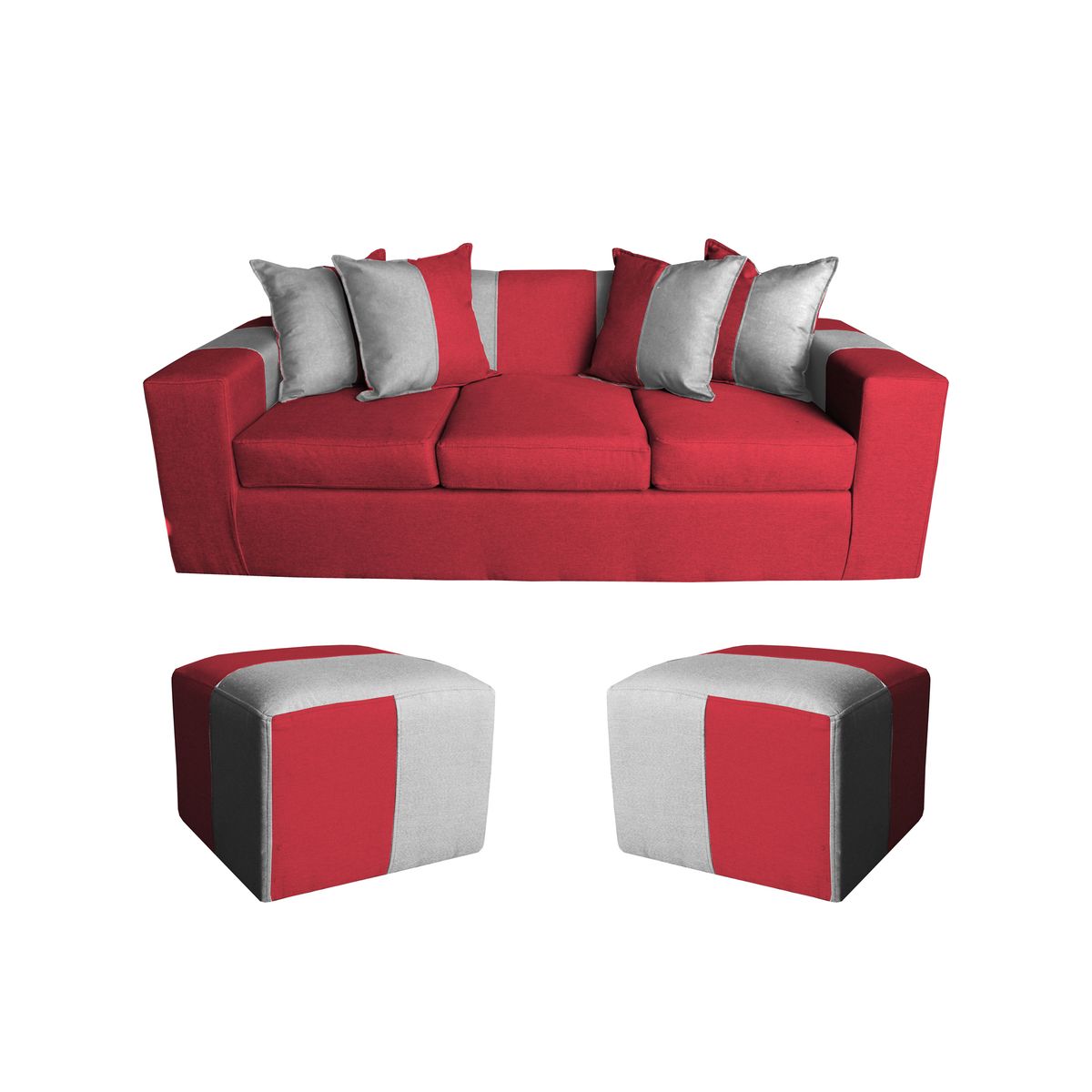 GENERICO - SOFA + PUFF BENJAMIN BURDEOGRIS