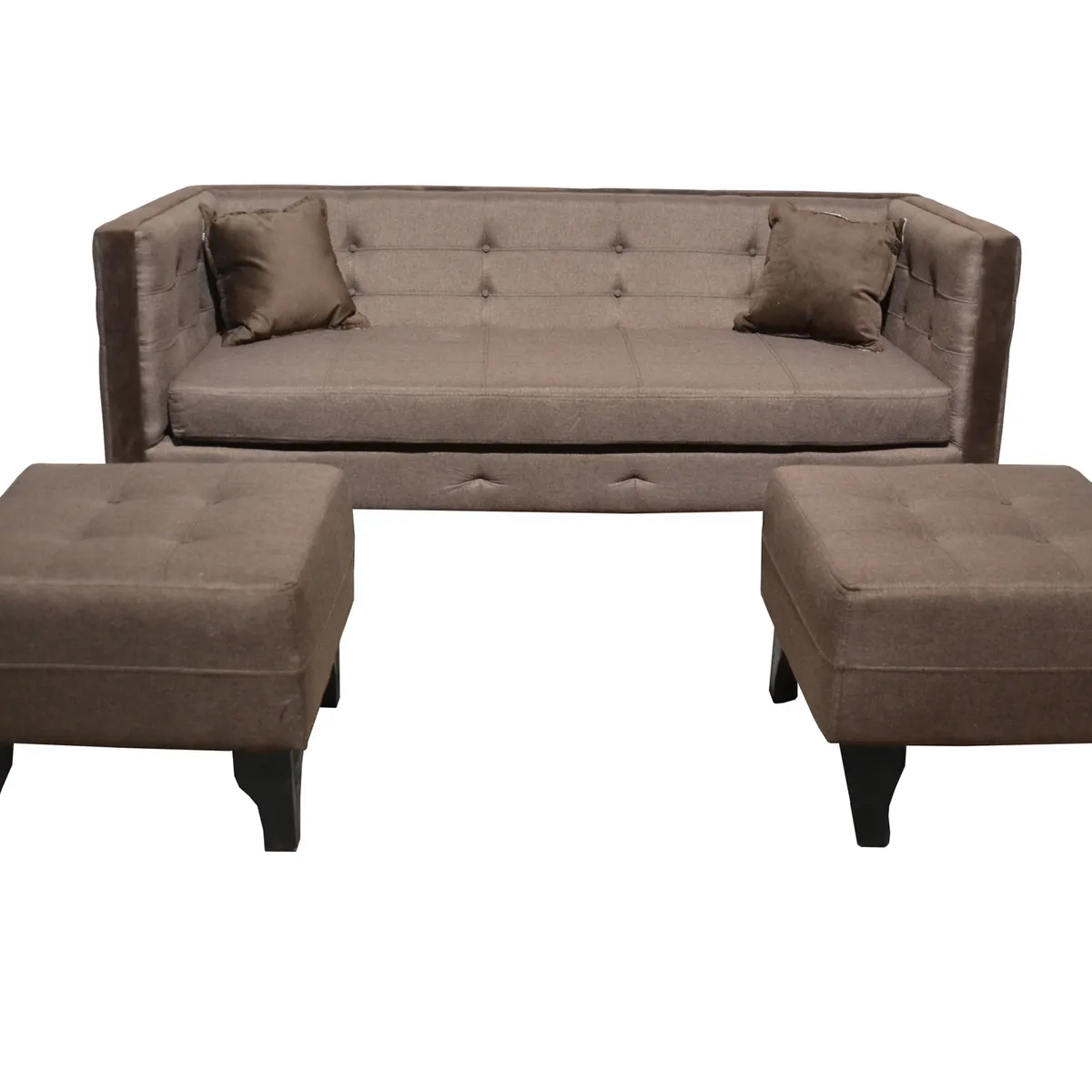 GENERICO - SOFA SANTA MONICA  2PUFF CHOCOLATE