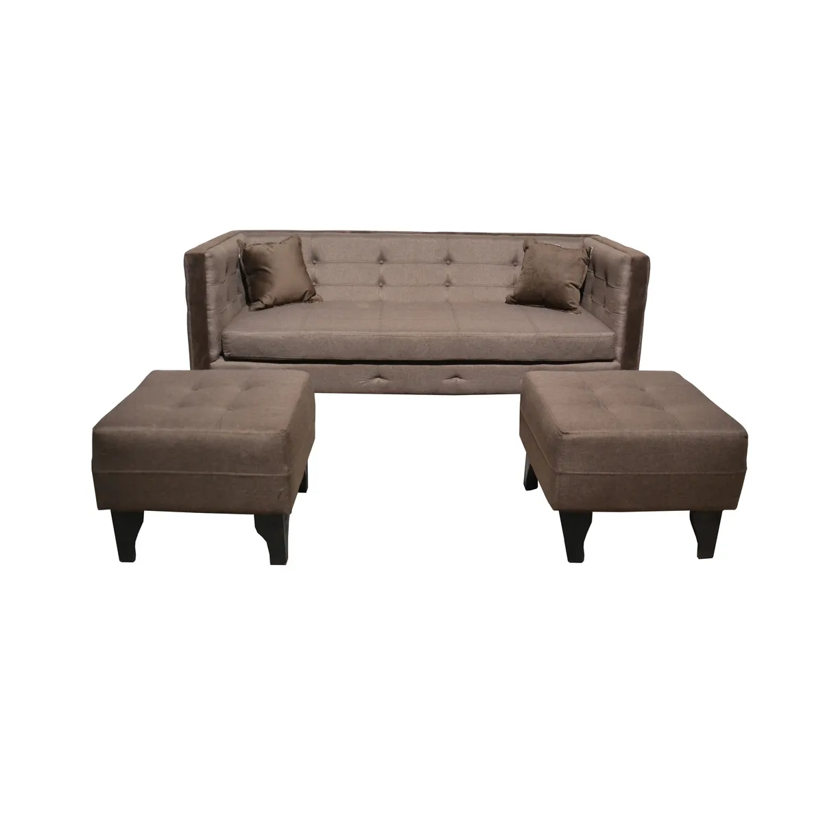 GENERICO - SOFA SANTA MONICA  2PUFF CHOCOLATE