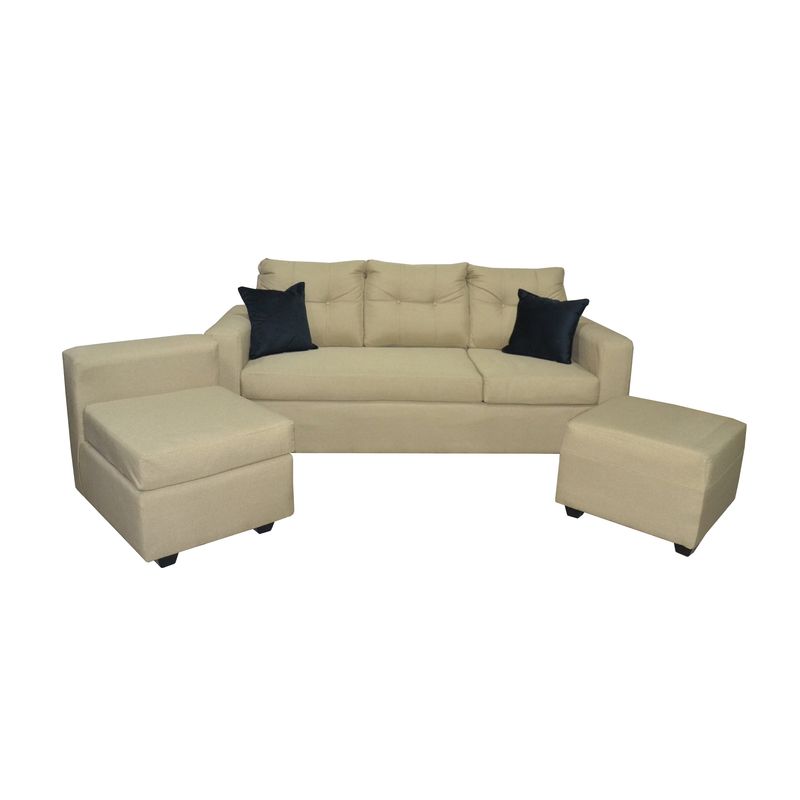 GENERICO - SOFA ANTONELLA + 1 PUFF BEIGE