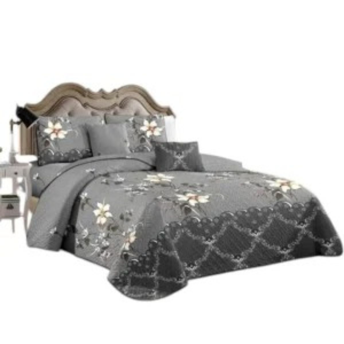 ANGELES DEL HOGAR - CUBRECAMA QUILT DE VERANO MAS JUEGO DE SABANAS KING.