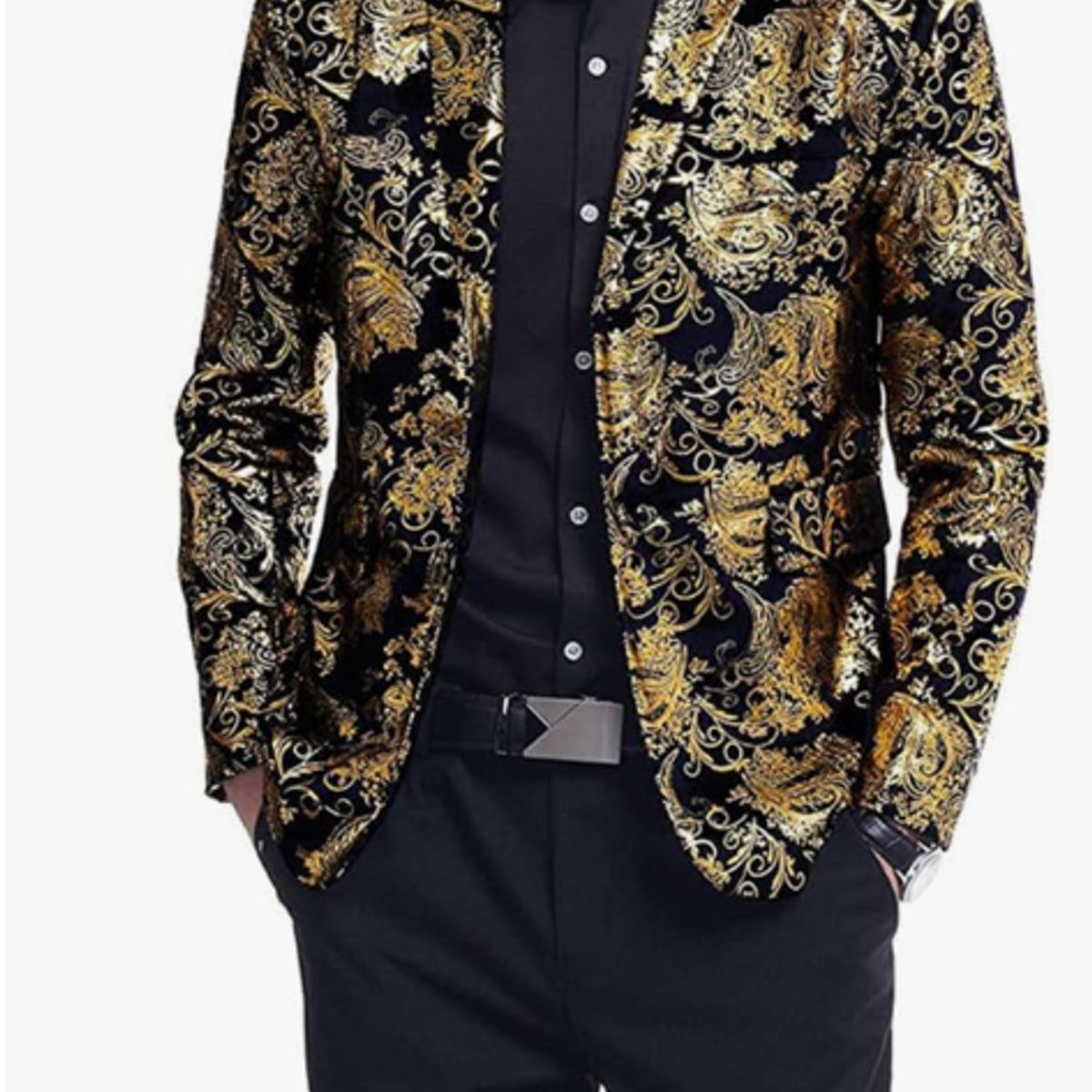 XPRESS RECHARGE - Blazer De Flor Casual Para Hombre
