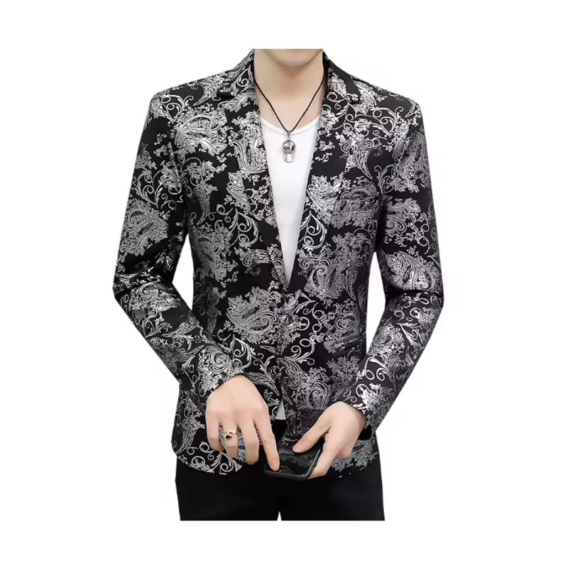XPRESS RECHARGE - Blazer De Flor Casual Para Hombre