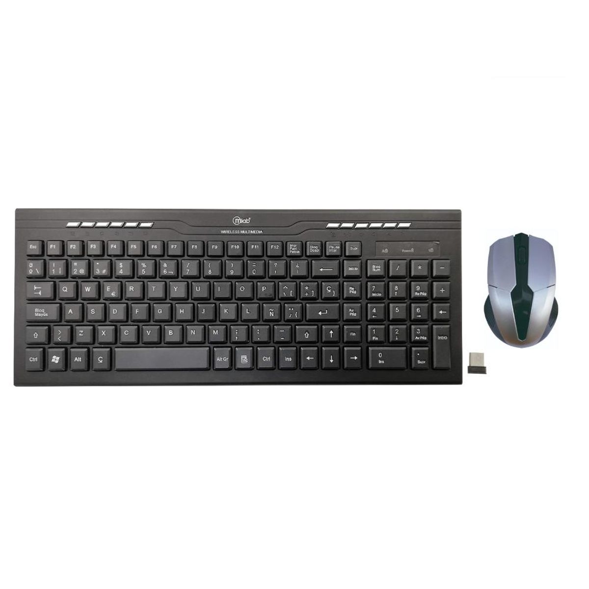 MLAB - Kit Combo Teclado y Mouse Inalámbrico Mlab Slim 8500X